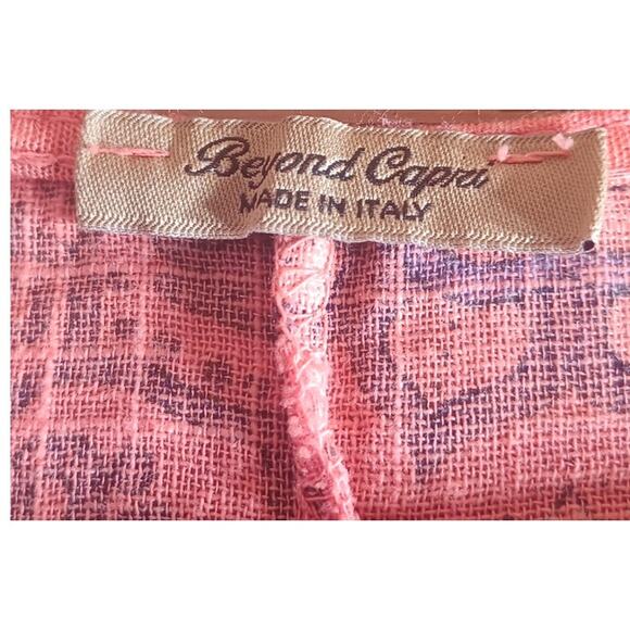 Beyond Capri Made in Italy 100% Cotton Gauze Dusty Rose Tunic Women's One Size - Picture 5 of 6